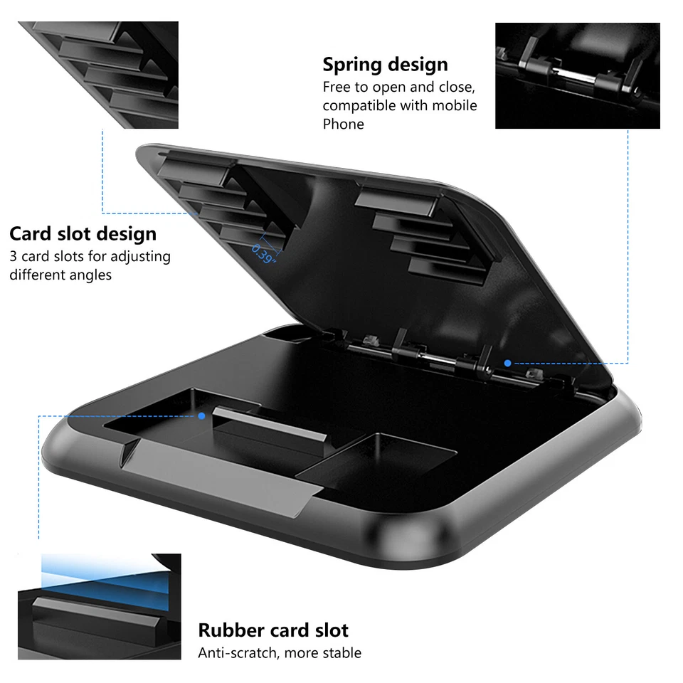 Dashboard Phone Holder Universal Car Dash Cell Phone Mount Holder Silicone Stand - Image 2 of 4