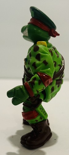 Vintage 1991 TMNT Teenage Mutant Ninja Turtles "Green Beret Raphael" - Picture 4 of 5
