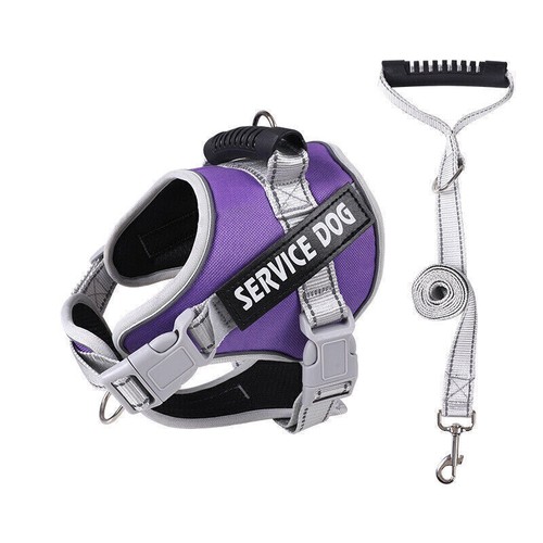 Personalized Service Dog Harness No-Pull Adjustable Pet Vest Reflective & Tag AU - Picture 31 of 32