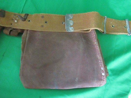 Vintage Action Leathercraft ALA #427 Carpenters Leather Tool Pouch w/Nylon Belt - Bild 9 von 11