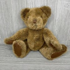 Russ Berrie and co medium brown teddy bear jointed plush
