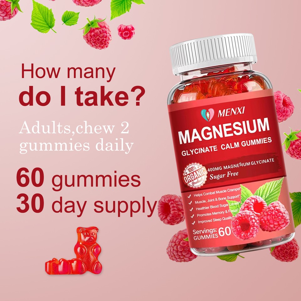 Magnesium Glycinate Gummies Relieve mental stress and muscle soreness