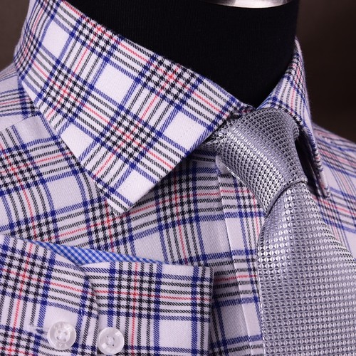 Flanell Mode Freizeit Business Hemden mit modernem Karodesign Video ansehen - Bild 2 von 4