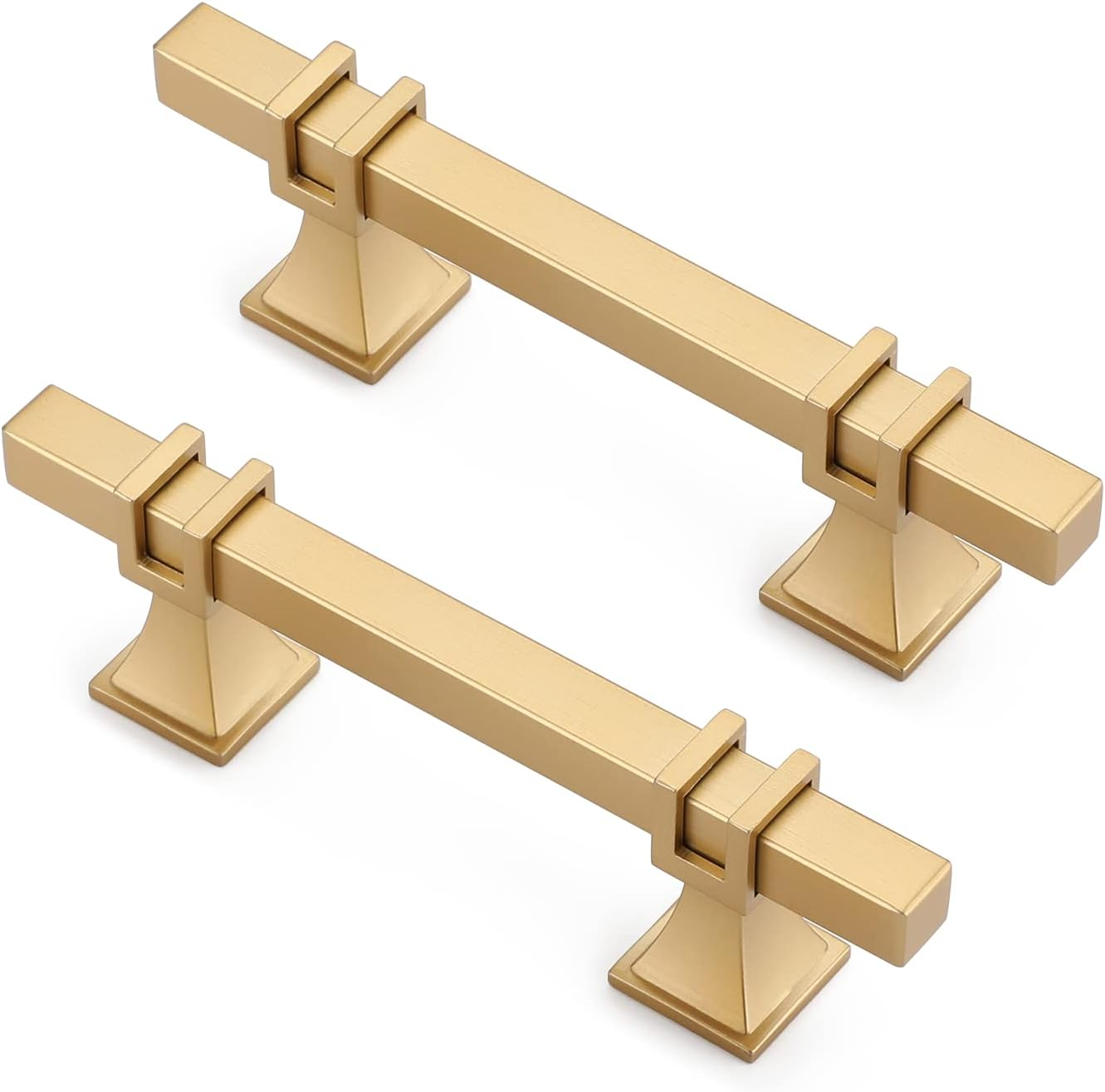 10 Pack 3 Inch Brushed Gold Pulls Kitchen Cabinet Handles Gold Pulls for Dresser