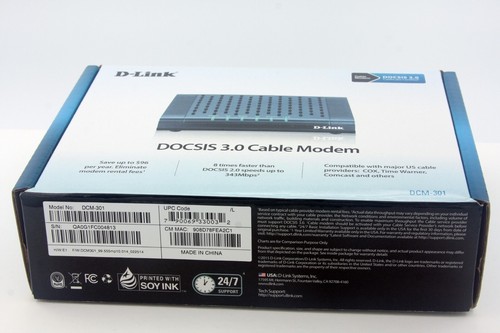 D-Link DOCSIS 3.0 Cable Modem DCM-301 Cox Comcast Xfinity - Picture 6 of 11