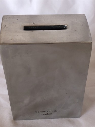 Bank Collectible Bombay Duck London Silver Cast Aluminum Girl’s Night Out Fund - Picture 3 of 6