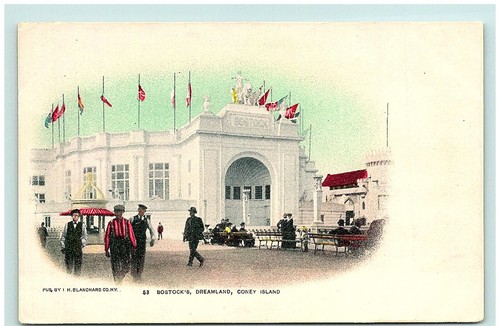 S04-8235, BOSTOCK'S, DREAMLAND, CONEY ISLAND, NEW YORK, 1900S POSTCARD