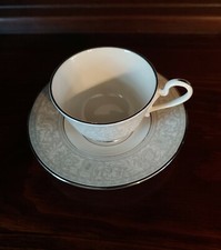 Franciscan Masterpiece China PLATINUM RENAISSANCE 1 Cup Saucer Set MINT