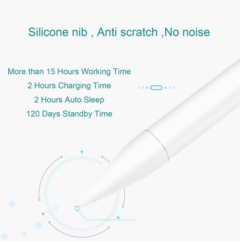 For Apple Pencil Stylus Pen For iPad/ipad Air/ipad Pro /ipad Mini - 第 6/9 張圖片