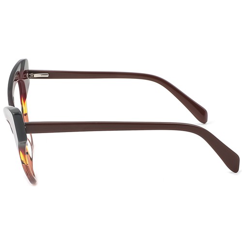 Gafas geométricas de acetato Cateye para mujer estilo único marcos de gafas de plástico - Imagen 13 de 26