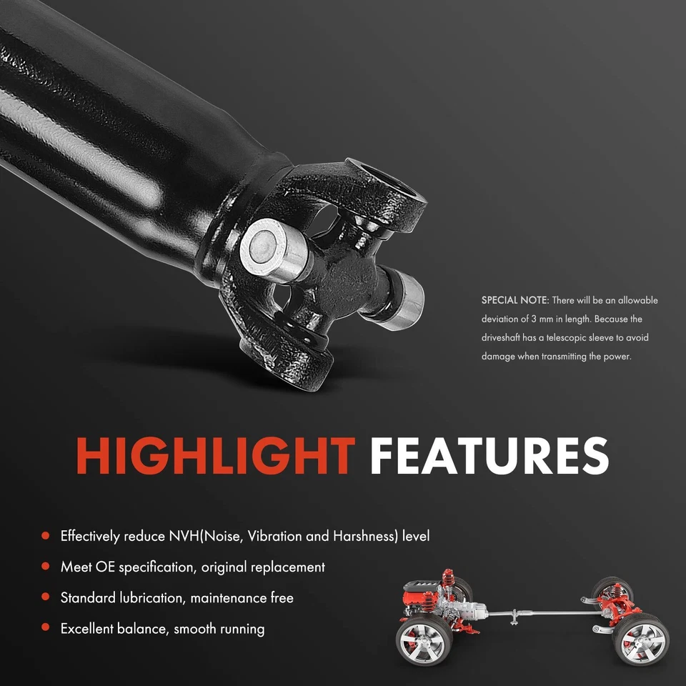 Conjunto de eje de transmisión trasero para Chevy Suburban 2500 GMC Yukon XL 2500 4x4 Foto 4 de 4