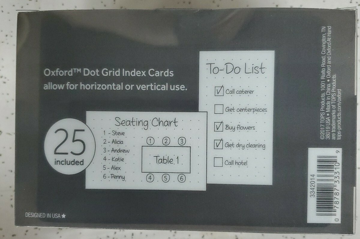 OXFORD Oxford At Hand Note Card Organizer eBay