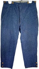Vintage 30s Wool Blue Buckle Back Horse Riding Trousers Pants Mens Sz 35x25 1930