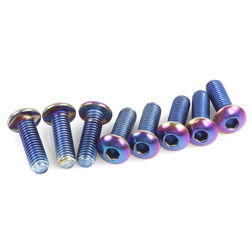 Kit de tornillos para volante de coche de carreras Neo Cromo 8 piezas M5x0,8 pernos cabeza redonda - Imagen 5 de 12