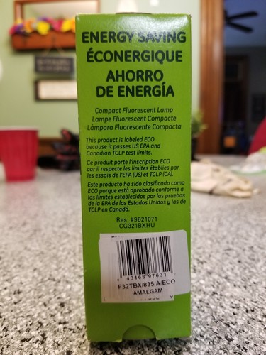 GENERAL ELECTRIC BIAX T/E ECO 32W 4 PIN COMPACT FLUORESCENT LAMP GX24q-3 - Picture 2 of 2