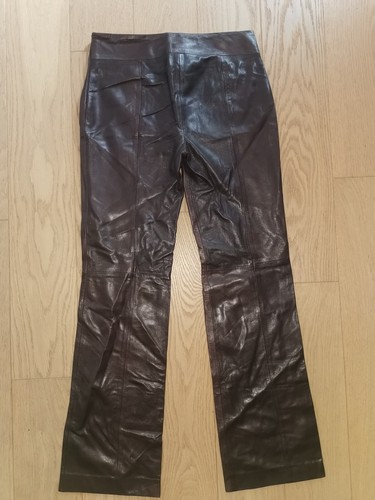 Lederhose Damen Ungaro Fuchsia 36 S Echtes Weiches Nappaleder Braun - Bild 9 von 11