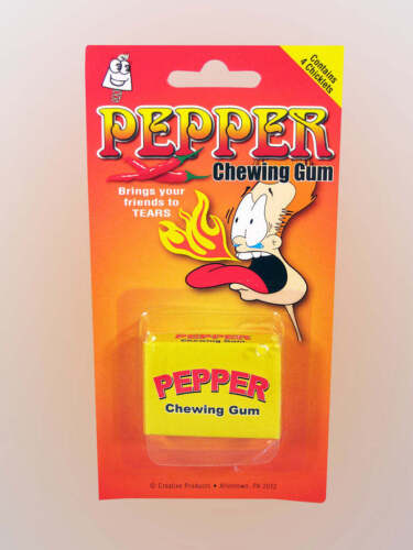2-Pack Pepper Chewing Gum, Hot Candy Joke Prank Gag, Chewing Gum Party Spicy Fun - Picture 3 of 14
