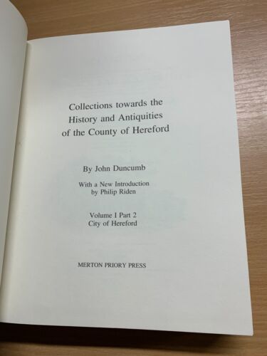 1996 Ristampa Di 1804 Storia & Antiquities Of Hereford Vol. 1-3 Libri (EV5) - Picture 10 of 21