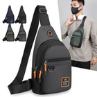 Men's Crossbody Bag Shoulder Sling Bag Anti-theft Lock Chest Bag