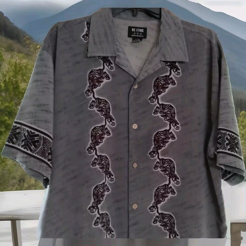 BC ETHIC LARGE MENS SHORT SLEEVE TIGER WITH BACK HIT MADE IN KOREA - Picture 4 of 6