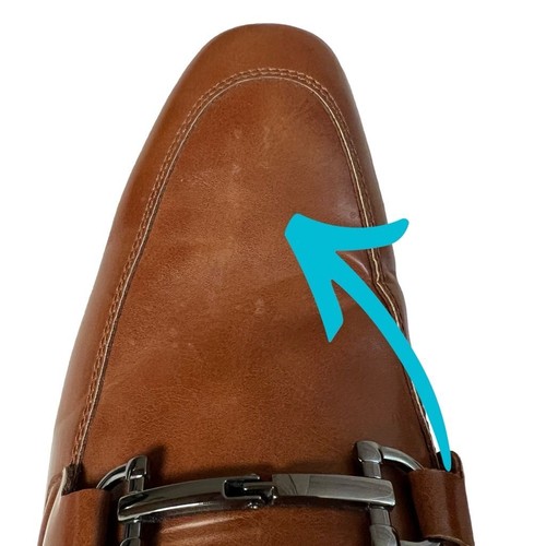 Mocasines sin cordones ALFANI para hombre marrón Otis Bit con hebilla talla 10 M - Imagen 10 de 16