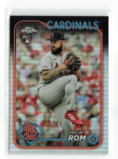 DREW ROM #195 RC 2024 TOPPS CHROME CARDINALS REFRACTOR READ