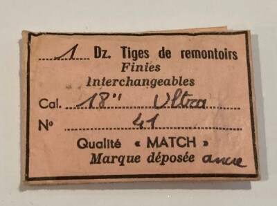 Certina 1520 - 401 Tige de remontoir (à l'unité) - Winding stem (per