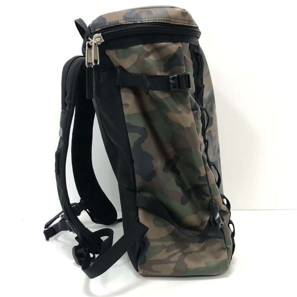 The North Face Backpack NM81357 Camouflage Pattern zip logo