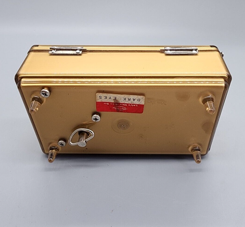 Vintage Lady’s Mate Music Box Jewelry Case Gold Japan Dark Eyes Song - Picture 8 of 15