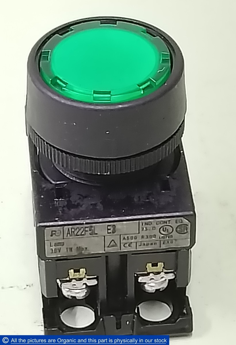 Fuji AR22F5L E3 Illuminated Pushbutton Switch Green 30V 1W