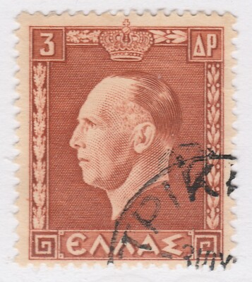 GRIECHENLAND König Georg II 1937 3d gebrauchte Briefmarke LR92