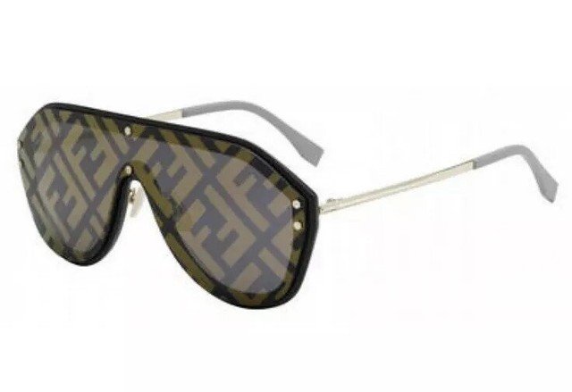 fendi black and gold sunglasses