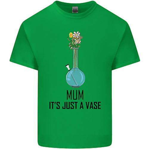 Just a Vase Funny Bong Weed Cannabis Drugs Mens Cotton T-Shirt Tee Top - Picture 15 of 26