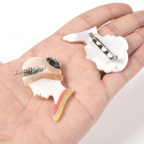 Abalone Muscheln Brosche Anstecknadel für Damen Mädchen Mode süß Tier Anstecknadeln - Bild 32 von 50