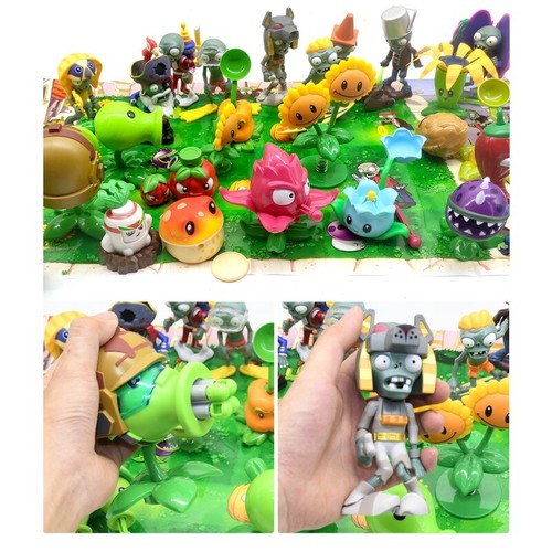Plant Vs. Zombies Toy Football Machine Gun Pea Shooter Cornflower Accessory Pa