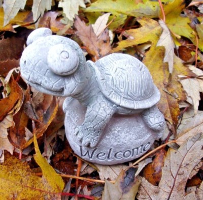 Latex turtle mold plaster cement casting mould  3''H x 2''W
