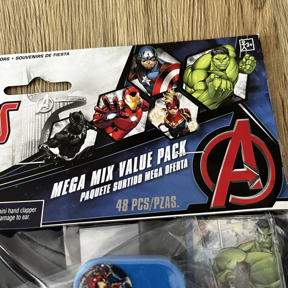 Marvel Avengers 48 Piezas Mega Mix Value Pack Cumpleaños Fiesta Favores Suministros Niños Foto 3 de 4