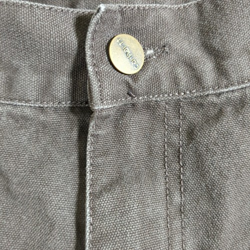 Carhartt Pants Sz 32x26 Brown Double Knee Canvas Loose B136 Utility Hipster Crop - Picture 6 of 22