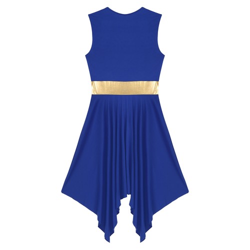 FEESHOW Womens Liturgical Praise Dance Dress Worship Dancewear Color Block AU - Picture 6 of 60