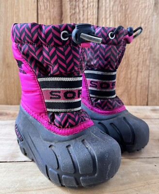 Sorel Lined Snow Boots Kid’s Girl Baby Toddler Size