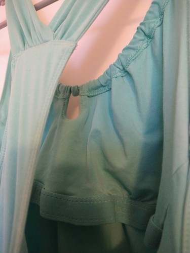 LUCY Sleeveless Activewear Tank Top Blue Racerback Women's Size Small Keyhole - Picture 8 of 8