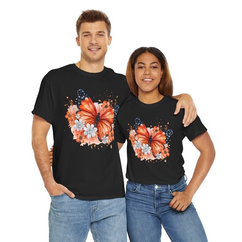 Butterfly Graphic Tee Women’s Aesthetic Oversized T-Shirt Trendy Retro Cute - Picture 17 of 85