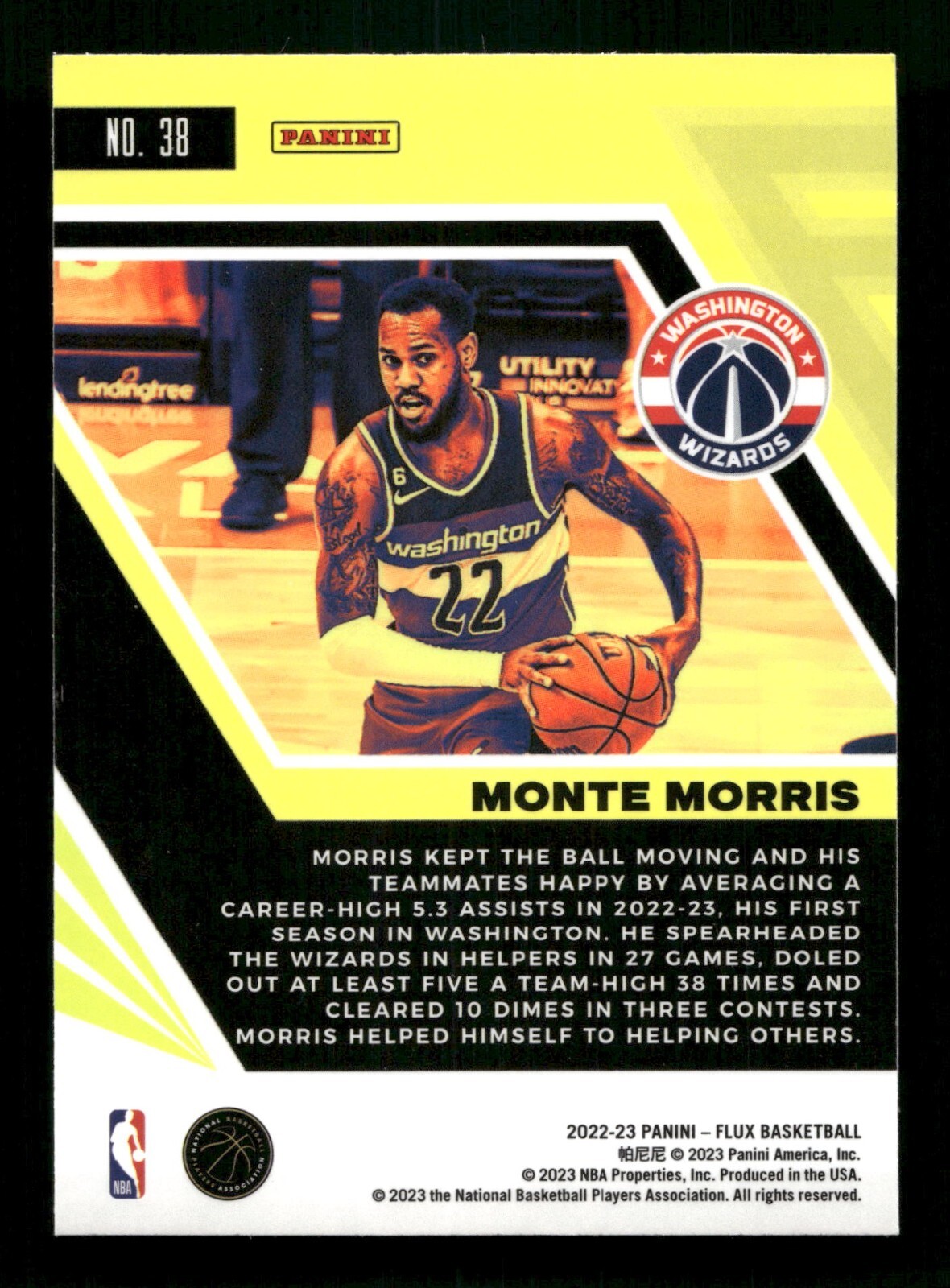 2022-23 Panini Flux - Monte Morris #38 for sale online | eBay