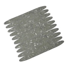 10Pcs Gauge 0.71mm Celluloid Strips Oud Pick Reeshe for Oud Ud Qadim Pearl White