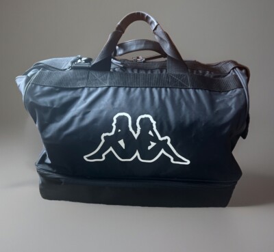 Kappa Authentic Black Duffle Bag Vintage Luggage