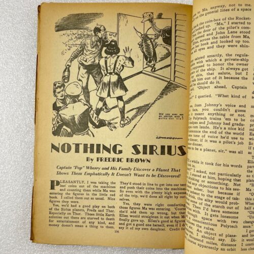 Captain Future Science Fiction Pulp Spring 1944 Earle Bergey Virgil Finlay - Bild 7 von 7