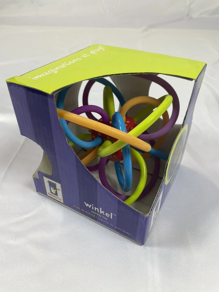 Manhattan Toy Winkel Rattle & Sensory Teether Baby Einstein Winkel Rattle - Image 4 of 4