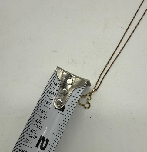 Collar Disney Mickey Mouse Oro 14k JCM Clásico Simple - Imagen 4 de 5