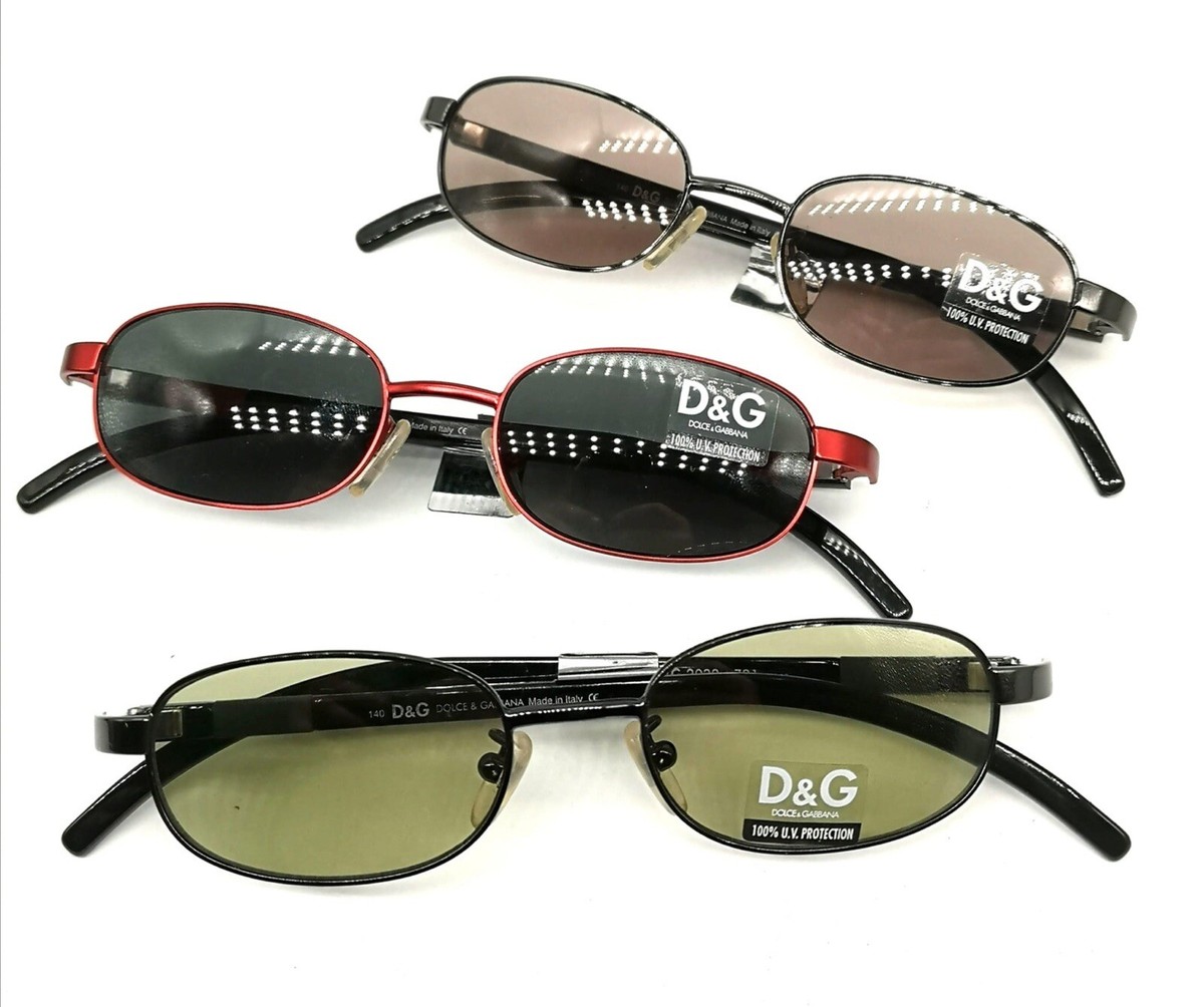 dolce gabbana 2032 dg sunglasses Rectangular Minimalist Metal Shades, Nos  90s It