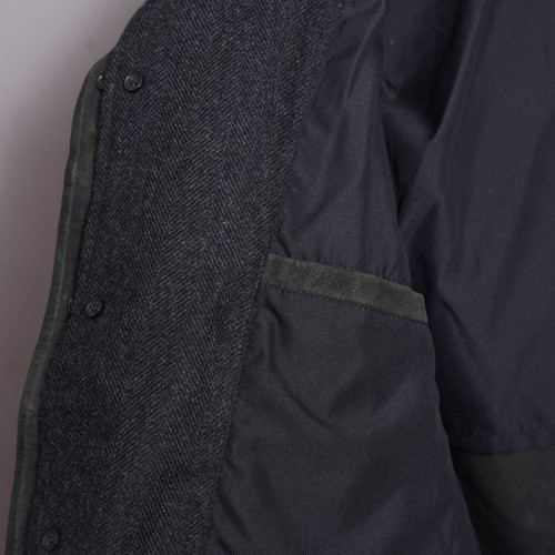 ALL SAINTS Suede Leather Blazer Jacket SMALL Mens Grey SURVEY Celebrity Waxed S - Picture 14 of 22
